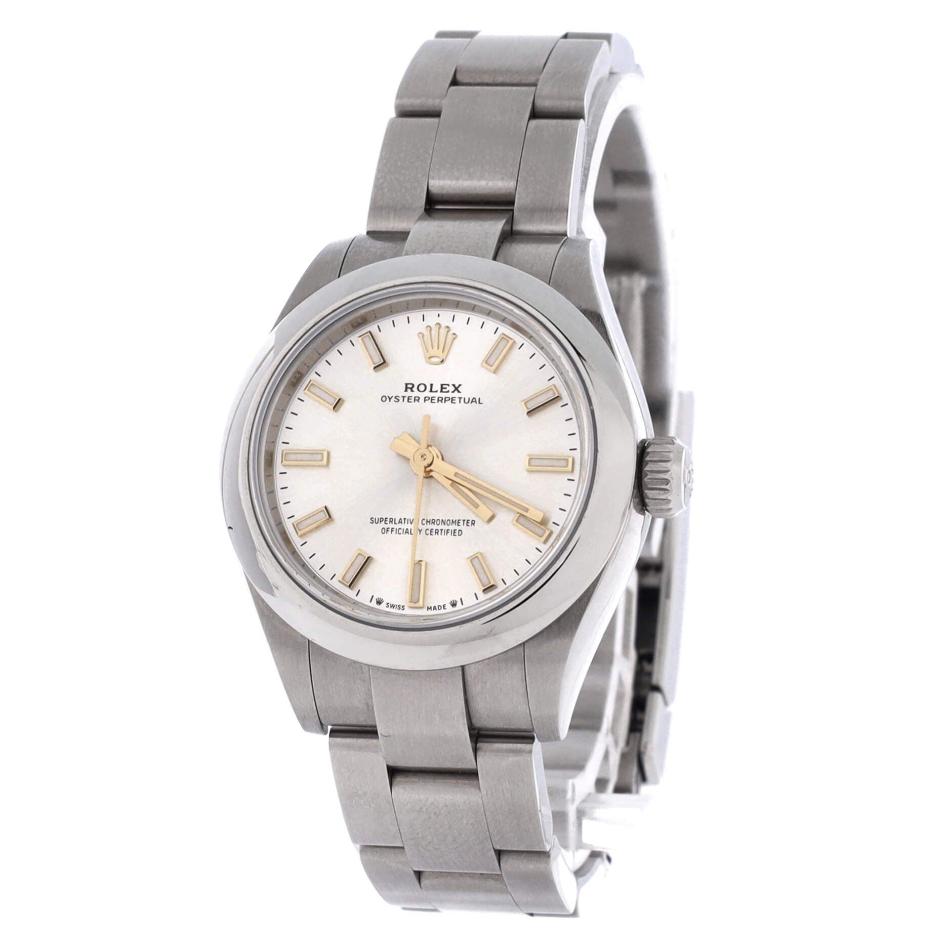 Oyster Perpetual Automatic Watch Stainless Steel 28, Alternate, color, Metallic Silver