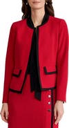 KASPER Colorblock Open Front Jacket