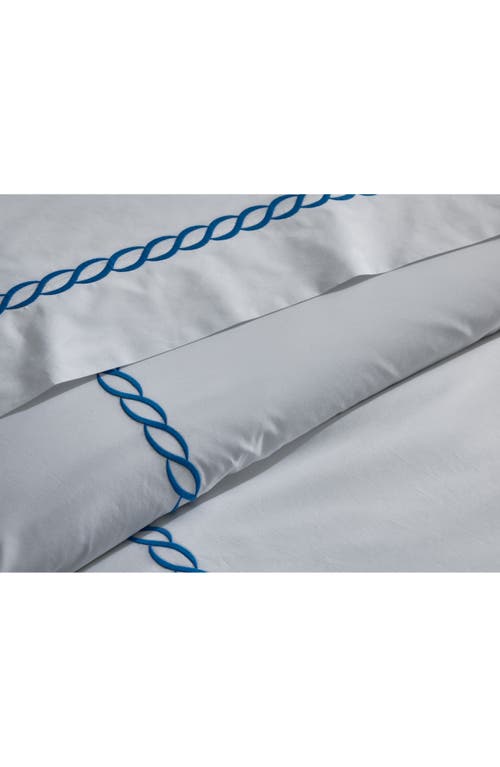 Matouk Classic Chain Cotton Percale Duvet Cover