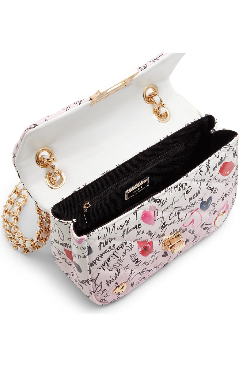 ALDO Love Note Quilted Crossbody Bag, Alternate, color,