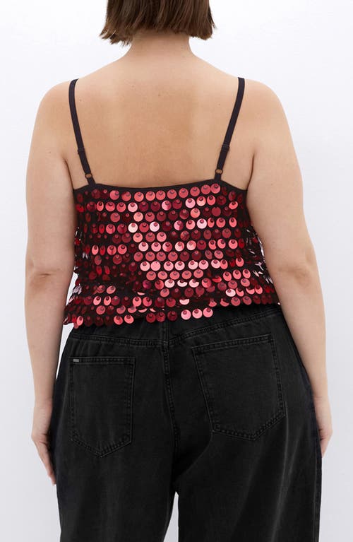 City Chic Disco Paillette Sequin Camisole