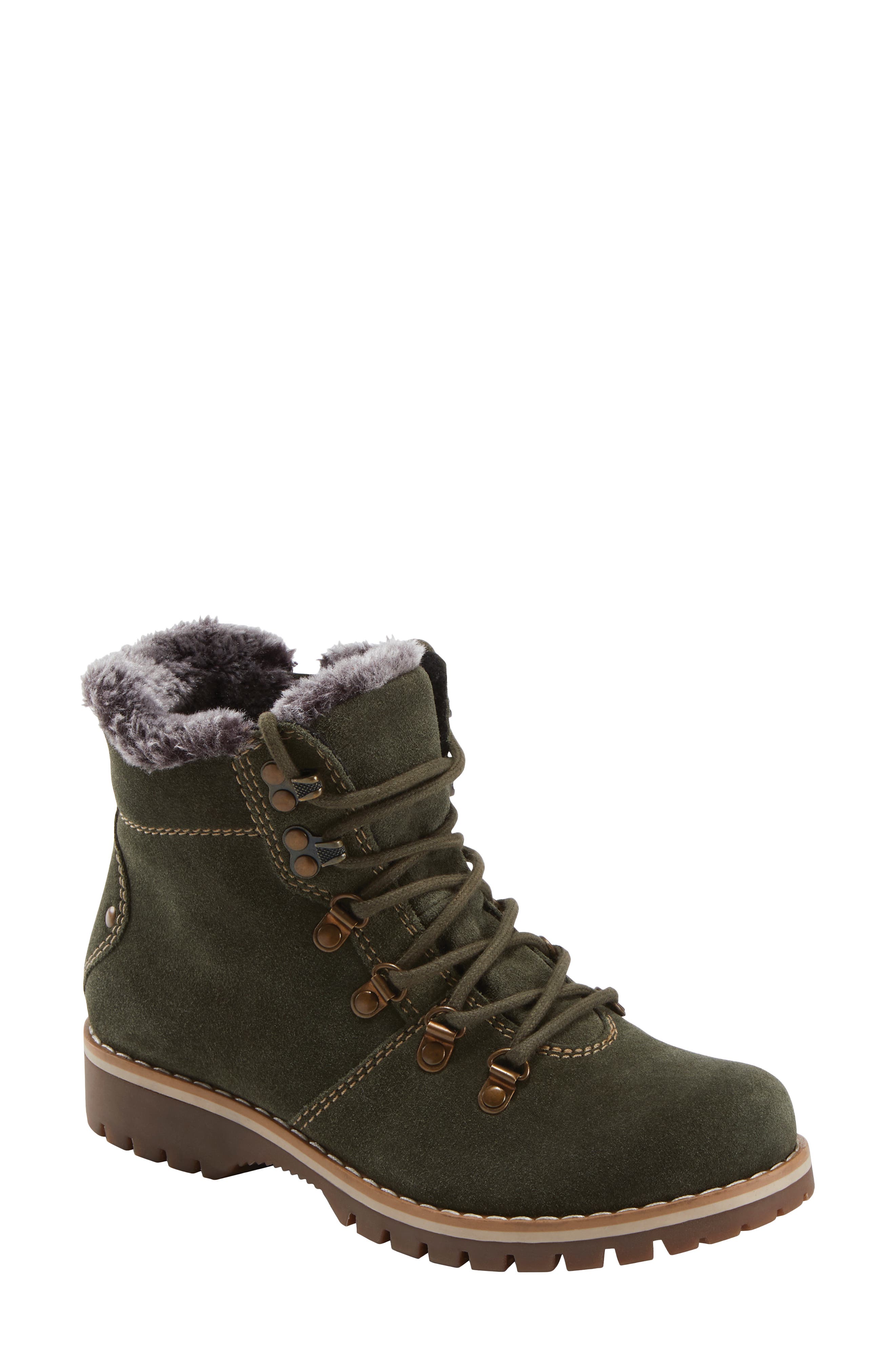 Ranger Acadia Water Repellent Hiking Boot, Main, color, DARK OLIVE SUEDE