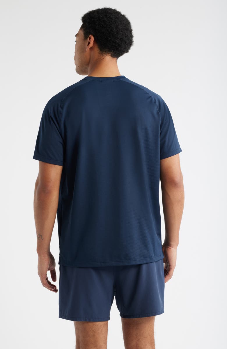 Recess Pickleball x Zella Relaxed Piqué T-Shirt, Alternate, color, Navy Eclipse