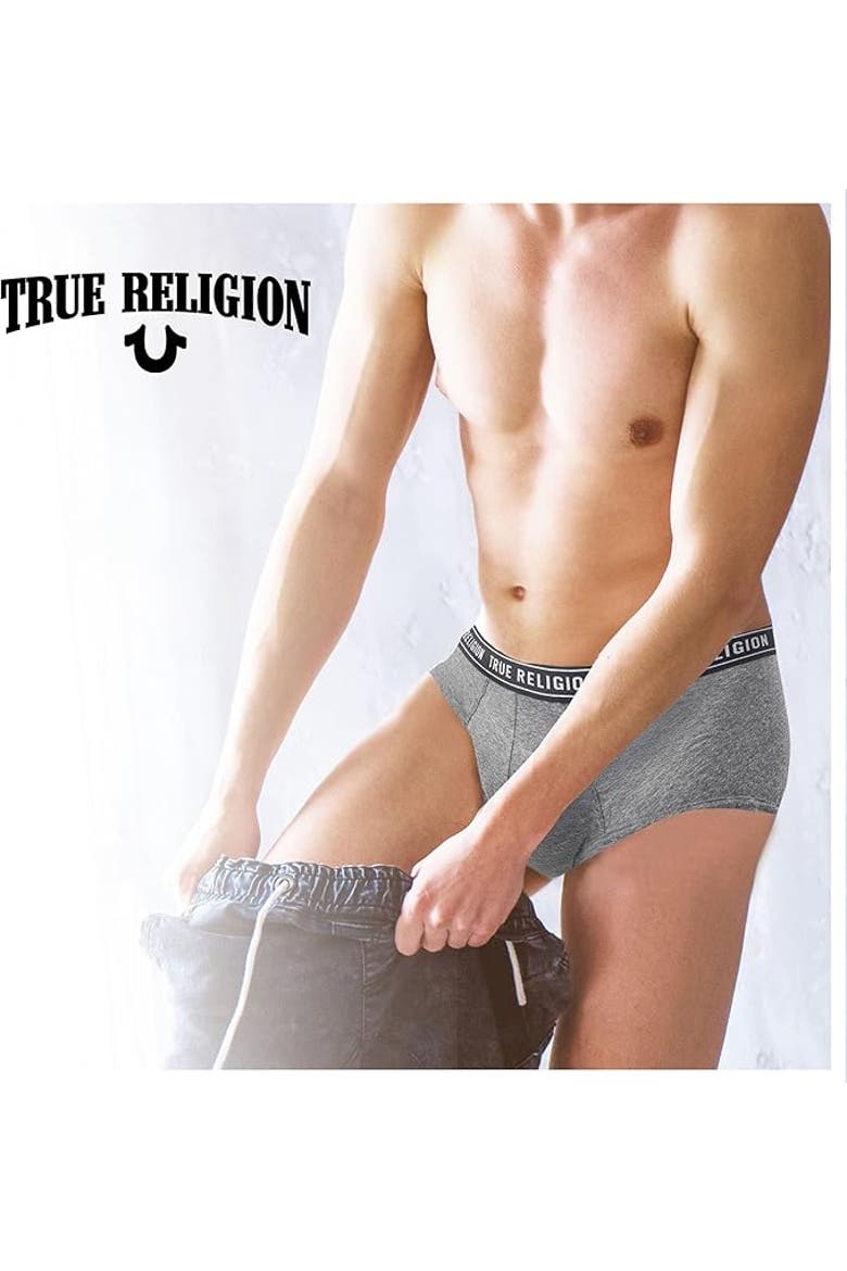 Briefs Soft Cotton Underwear Pack of 5, Alternate, color, Red/Black Grey/Charcoal