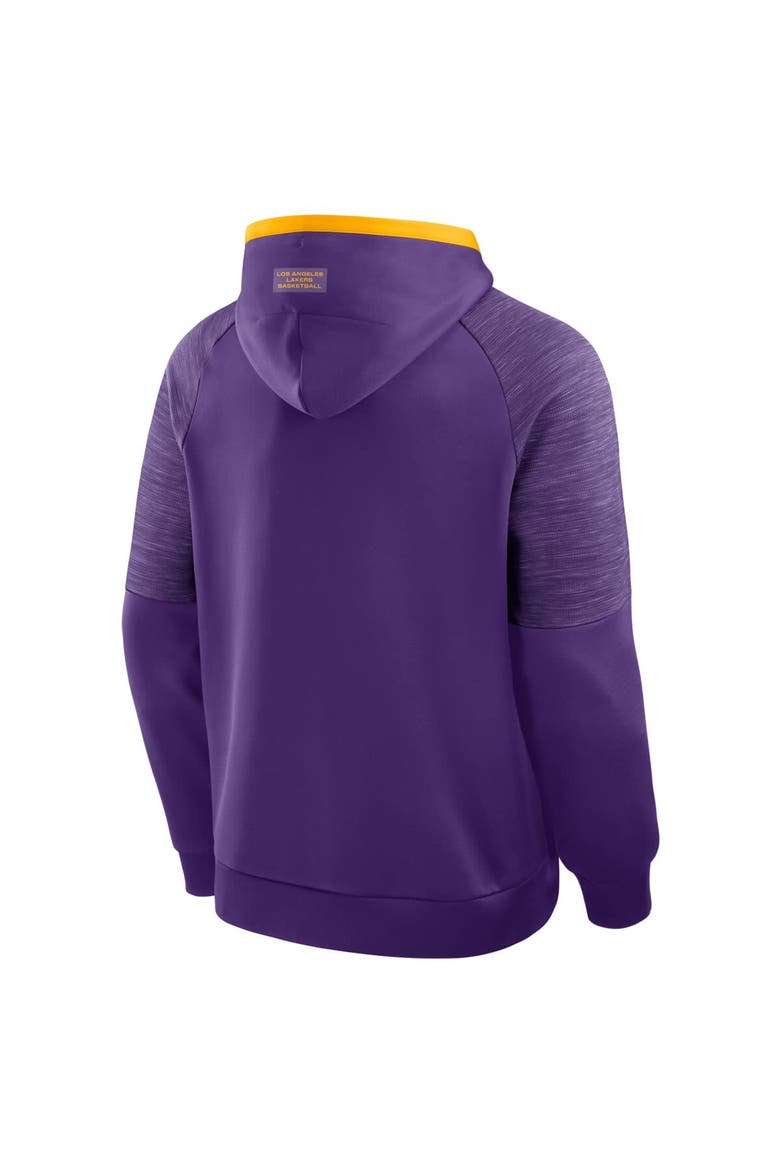 Men's Fanatics Purple Los Angeles Lakers Pick & Roll Defender Pullover Hoodie, Alternate, color, Purple