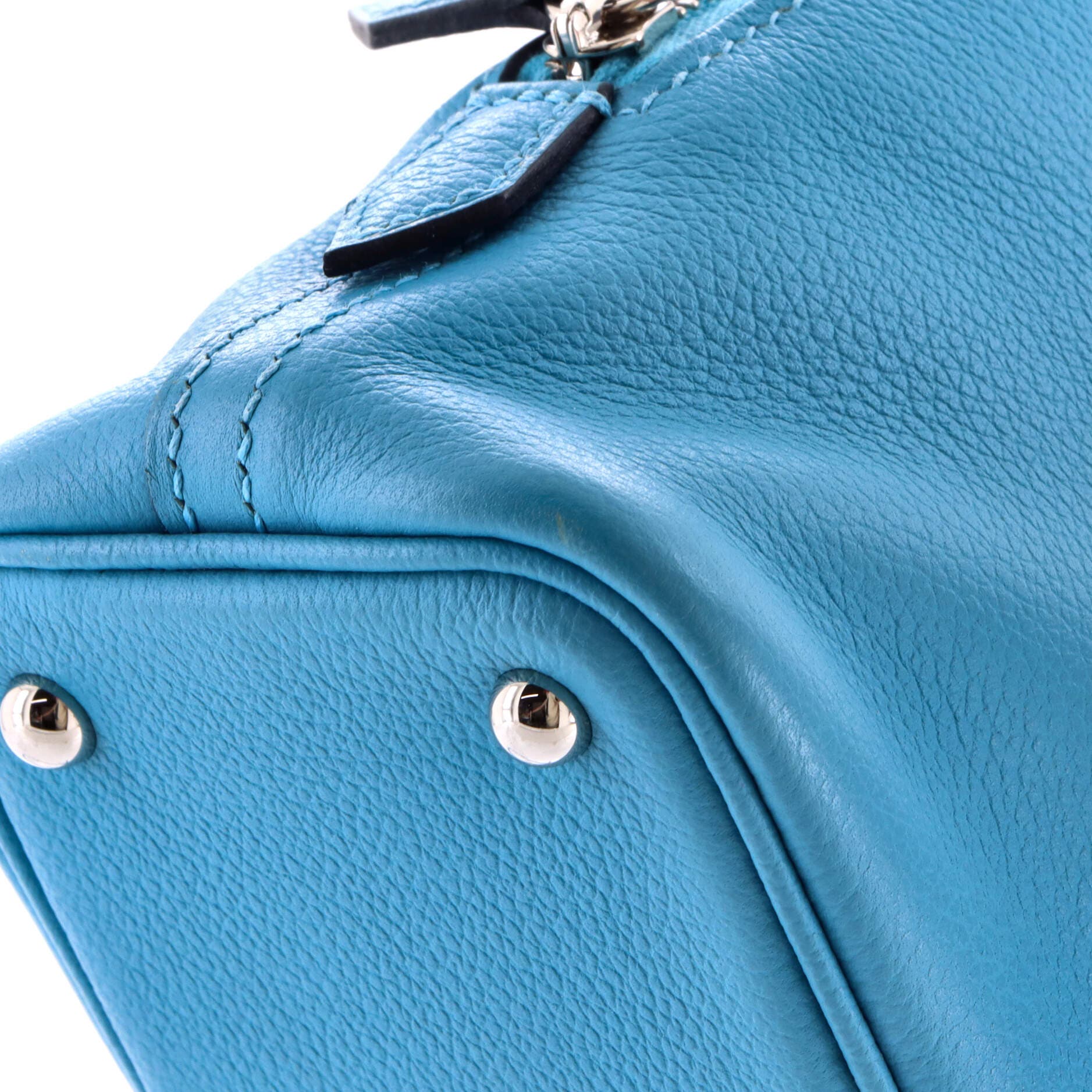 Pre-Owned Hermes Bolide 1923 Bag Evercolor Mini, Alternate, color, Bleu Du Nord