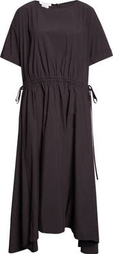 Lafayette 148 New York Travel Cotton Gathered Waist Shift Dress