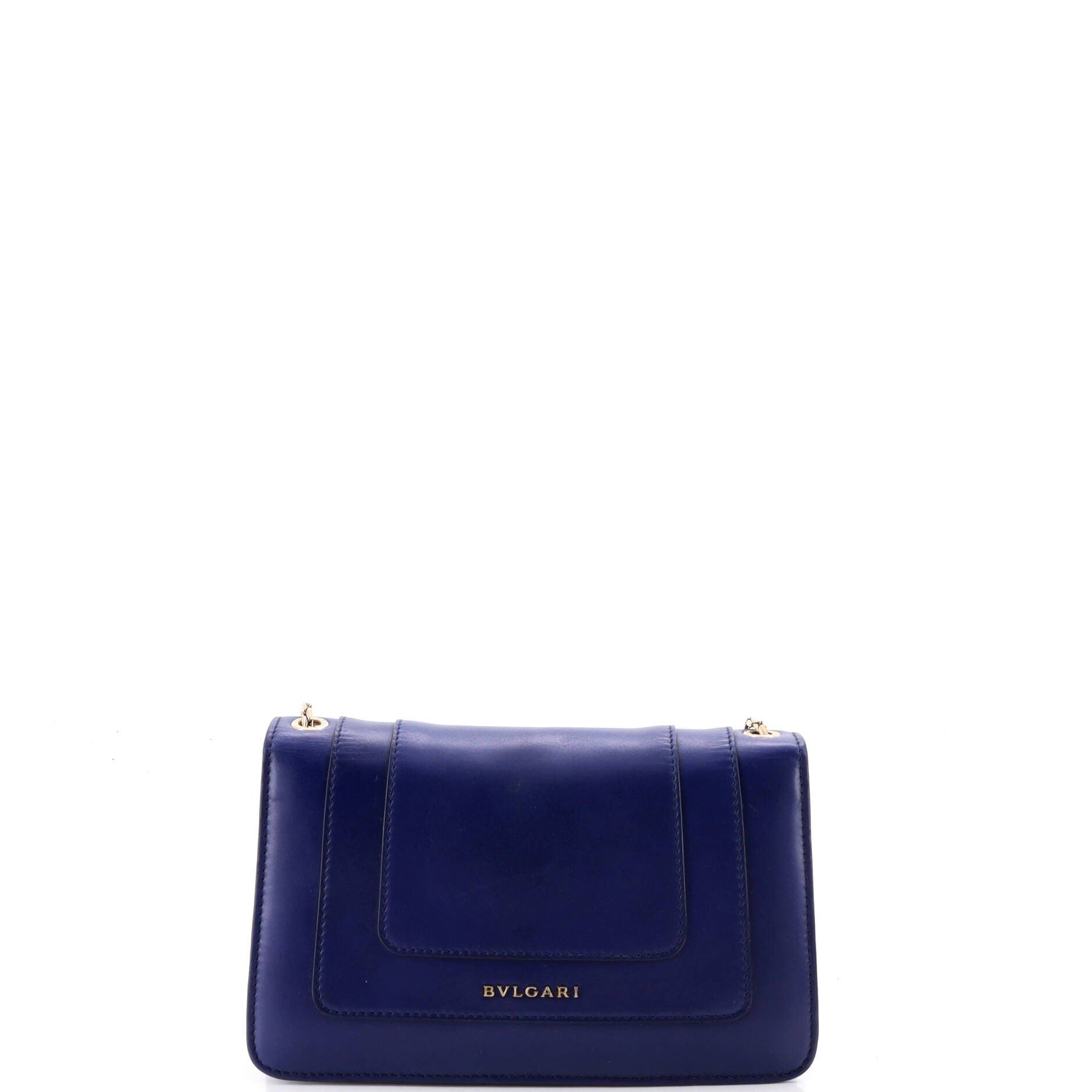 Serpenti Crossbody Bag Leather Small, Alternate, color, Blue