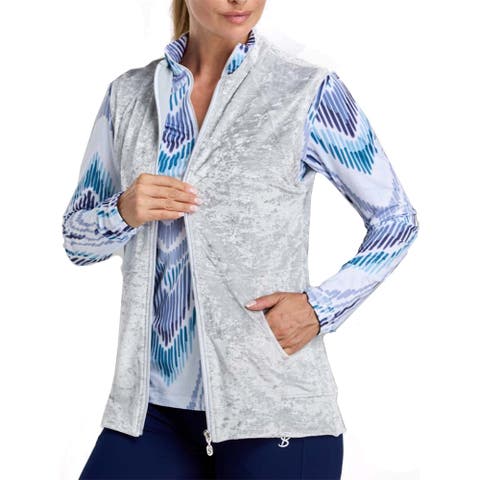 Crushed Velvet Womens Golf Vest