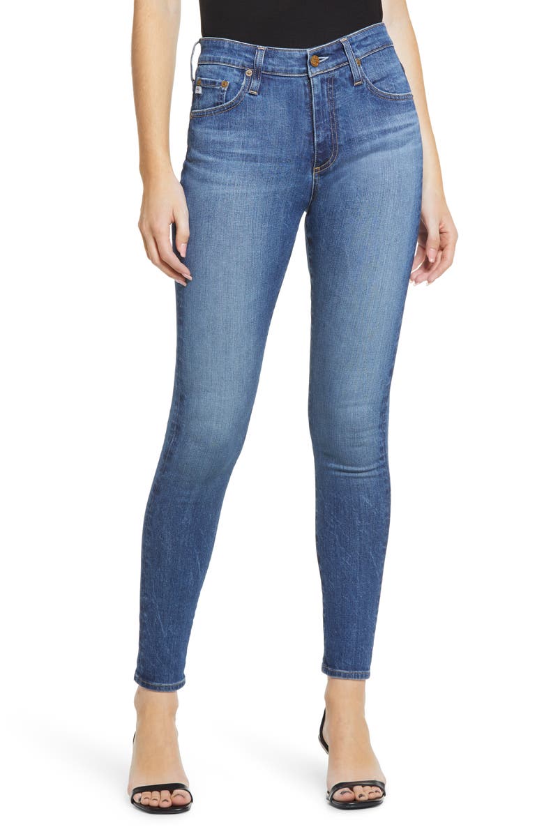 AG Farrah Mid Rise Skinny Ankle Jeans, Main, color,