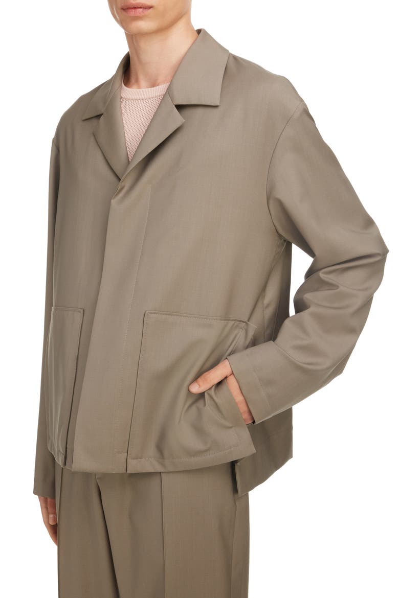 Maison Margeila Wool & Mohair Jacket, Alternate, color, TAUPE