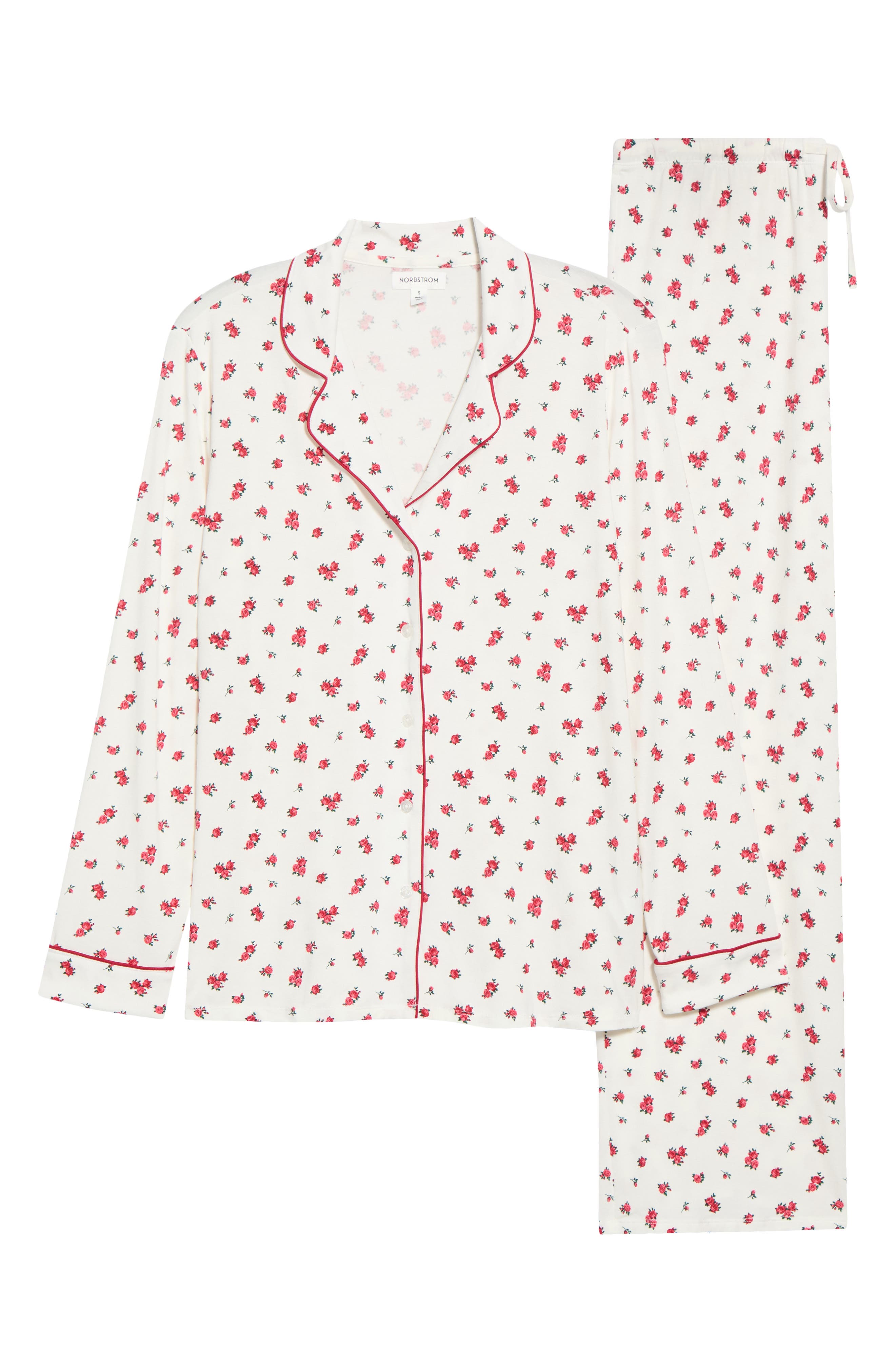 IVORY- RED ROSELYN FLORAL