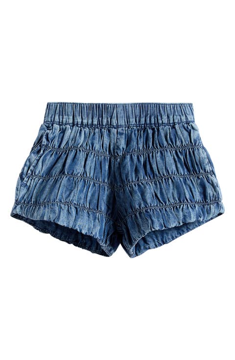 Kids' Shirred Cotton Beach Shorts (Baby & Toddler)