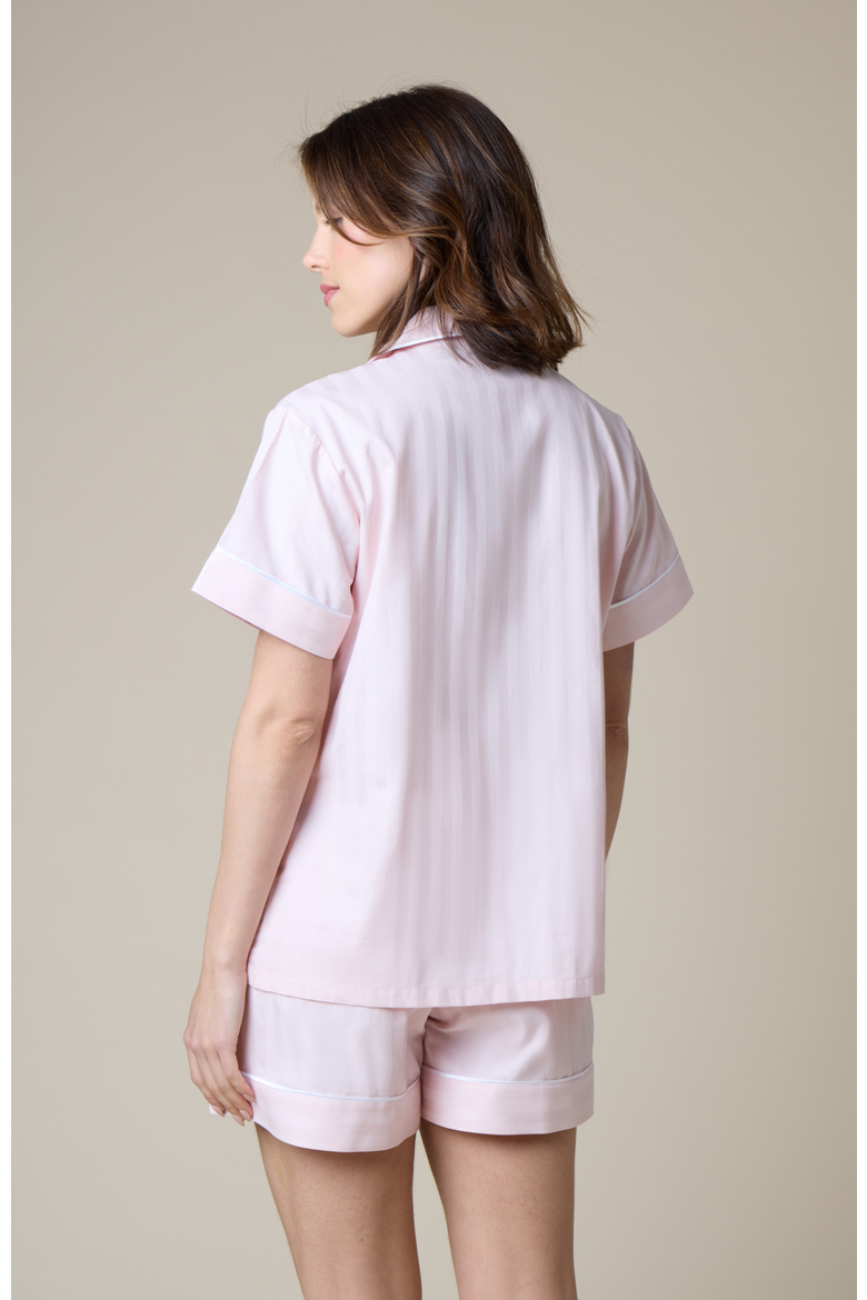 Premium Cotton Short Set, Alternate, color, Pink Peony