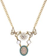 OLIVIA WELLES Rosella Mixed Charm Frontal Necklace