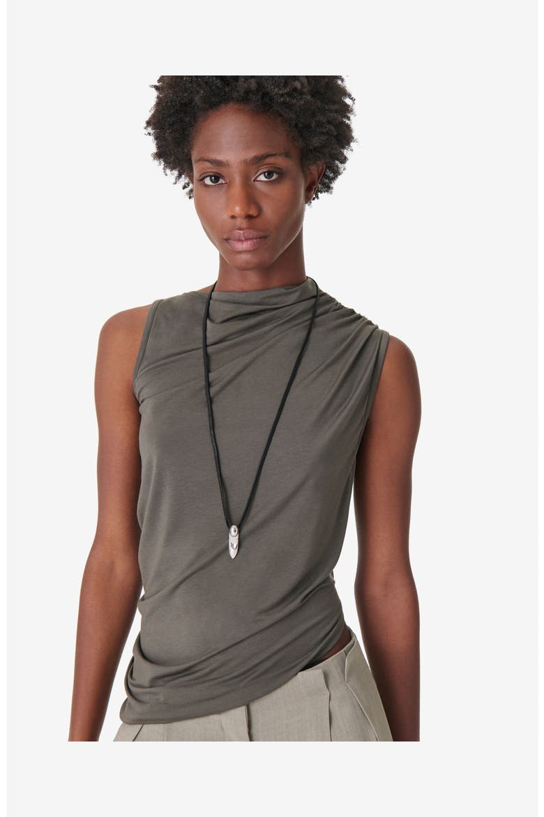 Zorya Sleeveless Top, Alternate, color, ARMY GREEN