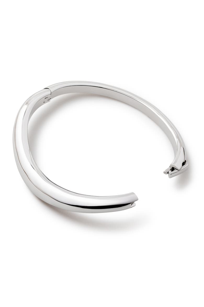 Talia Bangle Bracelet, Alternate, color, SILVER