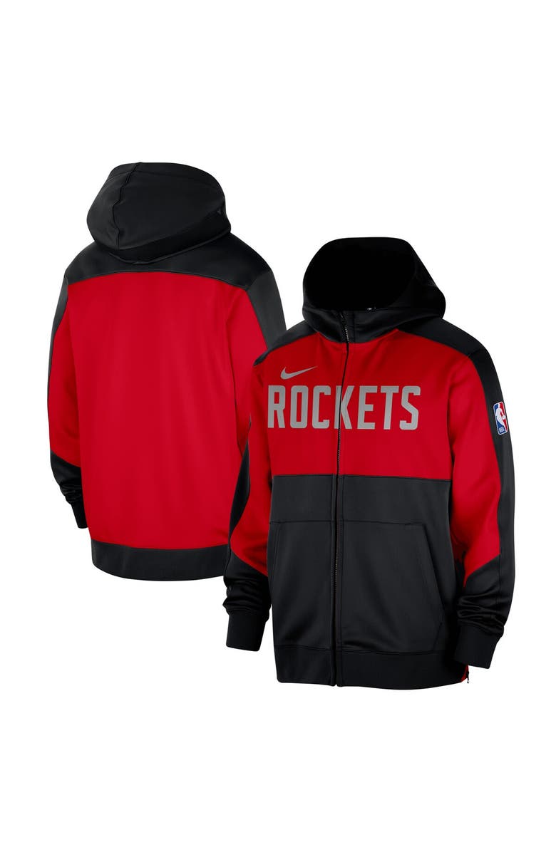 Nike Men's Nike Black Houston Rockets Authentic On-Court Showtime Performance Full-Zip Hoodie, Main, color,