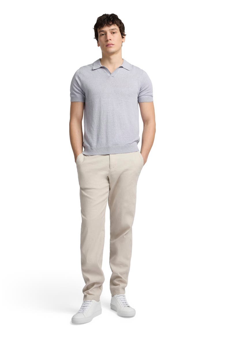 Stretch Linen Trouser, Main, color, Stone