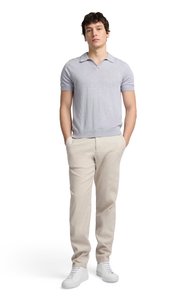 Onia Stretch Linen Trouser, Main, color, Stone