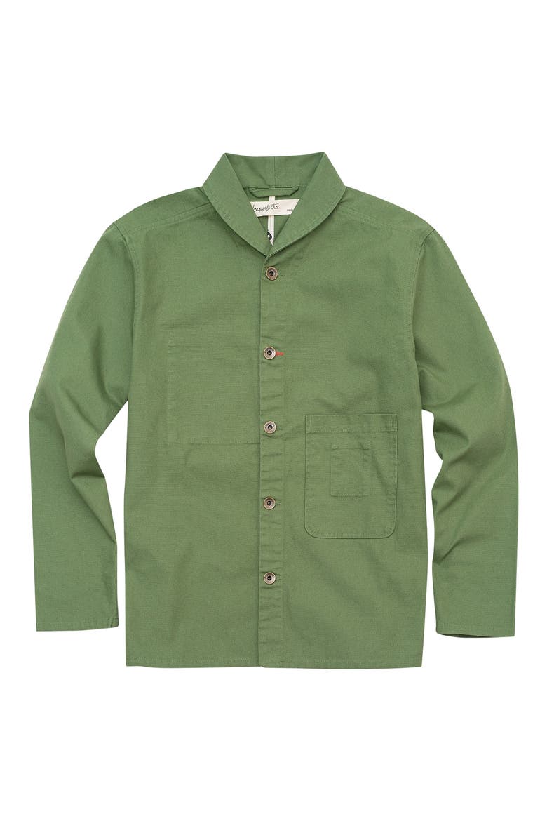 Organic Cotton Canvas Shepherds Shirt Jacket, Alternate, color, FATIGUE