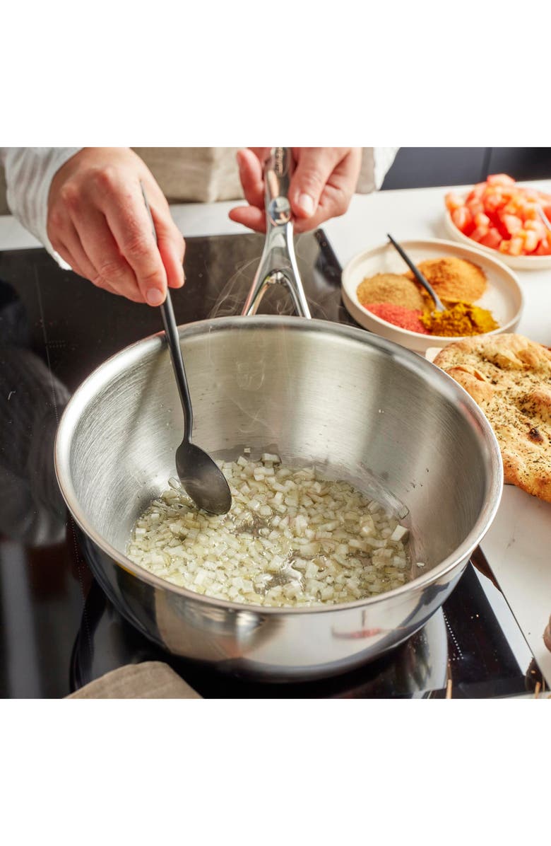 Demeyere Atlantis 3.5-Quart Stainless Steel Conic Sauté Pan/Saucier & Lid, Alternate, color, Stainless Steel