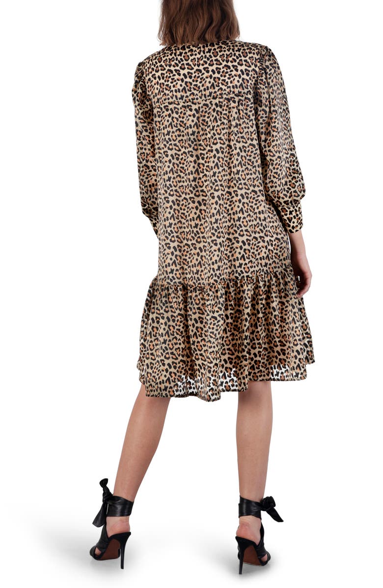 Birgitte Herskind Liva Leopard Burnout Shift Dress, Alternate, color, 