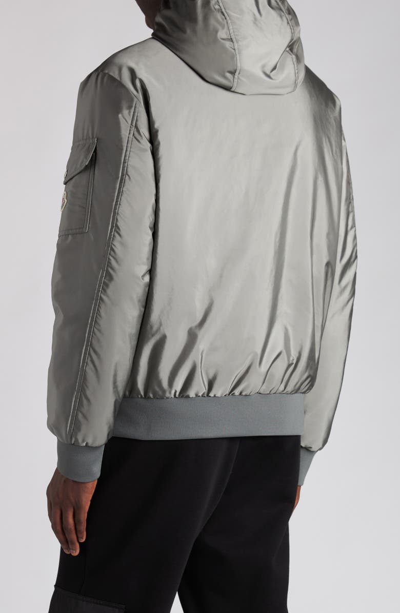 Moncler Poiliot Down Hooded Jacket, Alternate, color, Rooftop