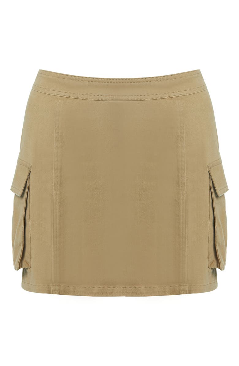Naked Wardrobe Twill Cargo Miniskirt, Alternate, color, 