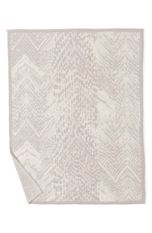 Barefoot Dreams Cozychic Snakeskin Print Throw In Neutral