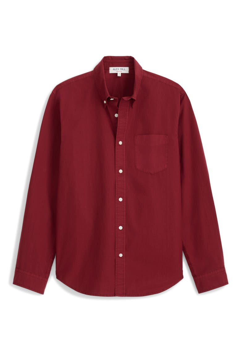Standard Button-Down Shirt, Alternate, color, RHUBARB