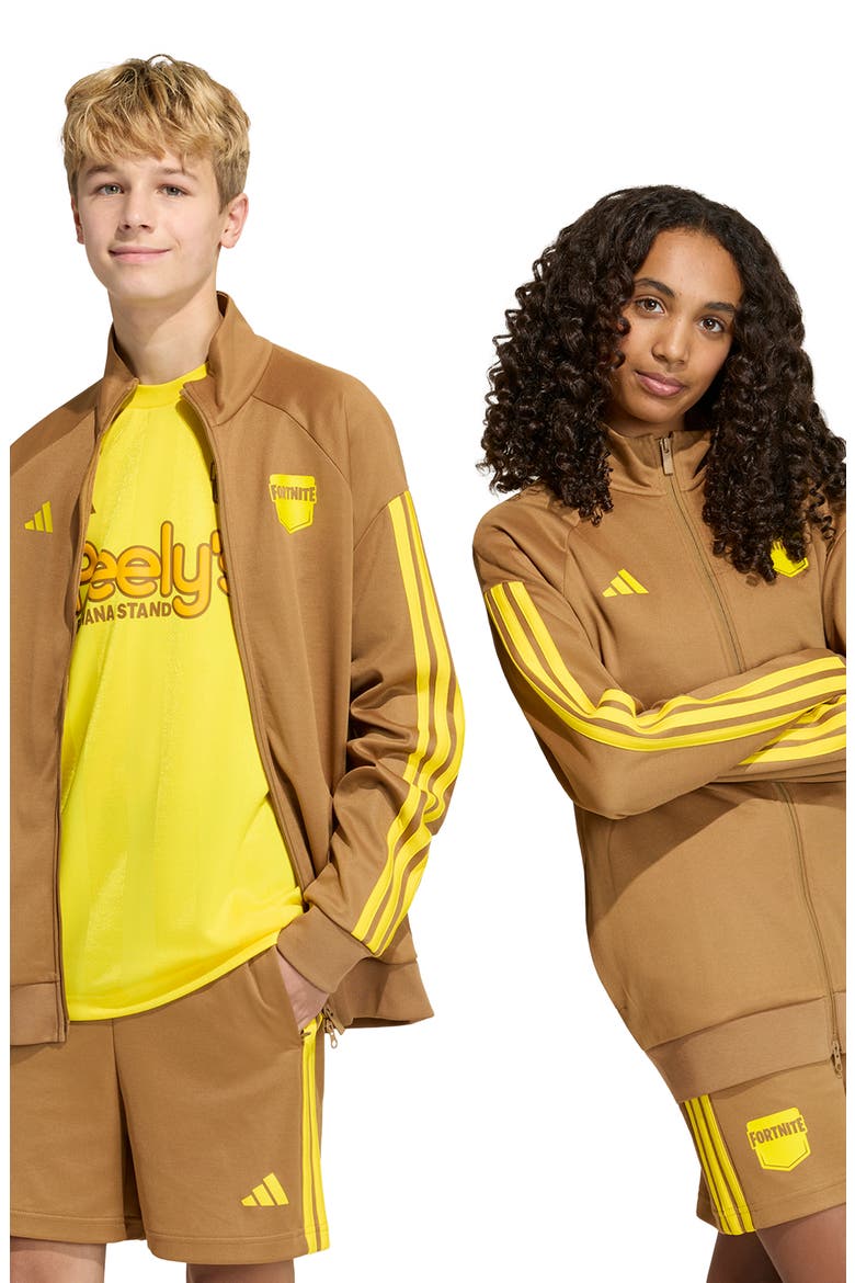 x Fortnite Kids' Track Jacket, Alternate, color, BROWN DESERT/ YELLOW