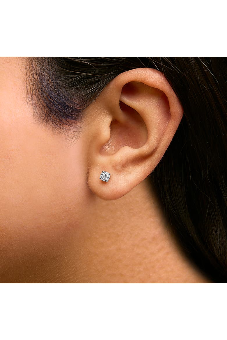 1/2 Ctw Lab Grown Diamond Solitaire Stud Earrings in 14K Gold, Alternate, color, White
