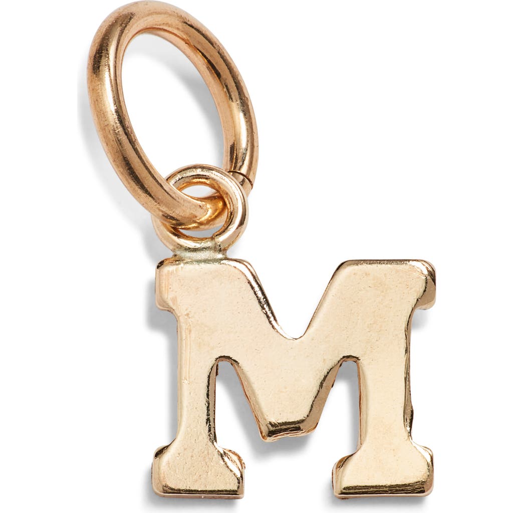 Nashelle Initial Charm In Gold Fill - M