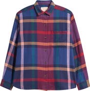 Marine Layer Jane Plaid Relaxed Fit Organic Cotton Plaid Button-Up Shirt