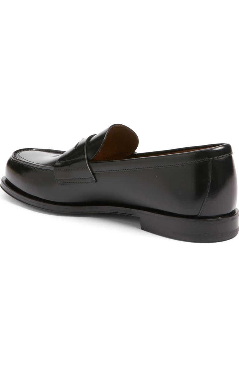 Prada Logo Penny Loafer, Alternate, color, Nero