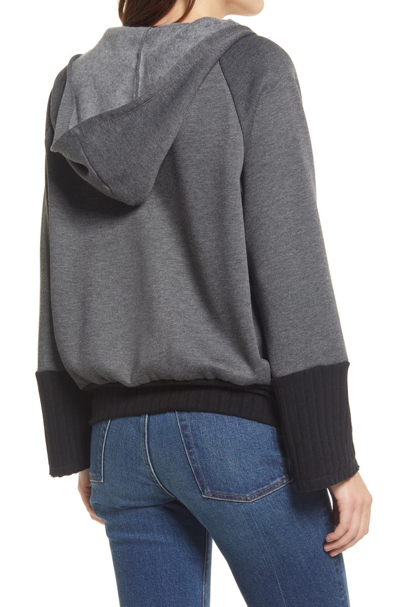 Treasure & Bond Rib Hoodie, Alternate, color, 