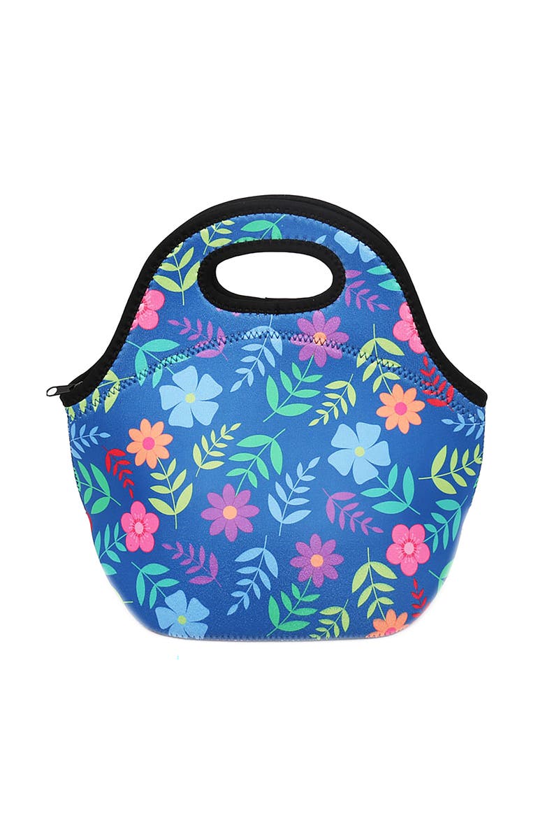 Insulated Neoprene Womens Lunch Bags, 3 Piece Set, Alternate, color, Blue