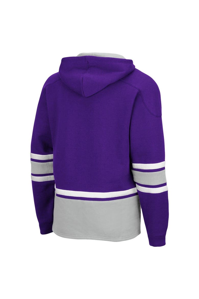 Men's Colosseum Purple Kansas State Wildcats Lace Up 3.0 Pullover Hoodie, Alternate, color, Purple