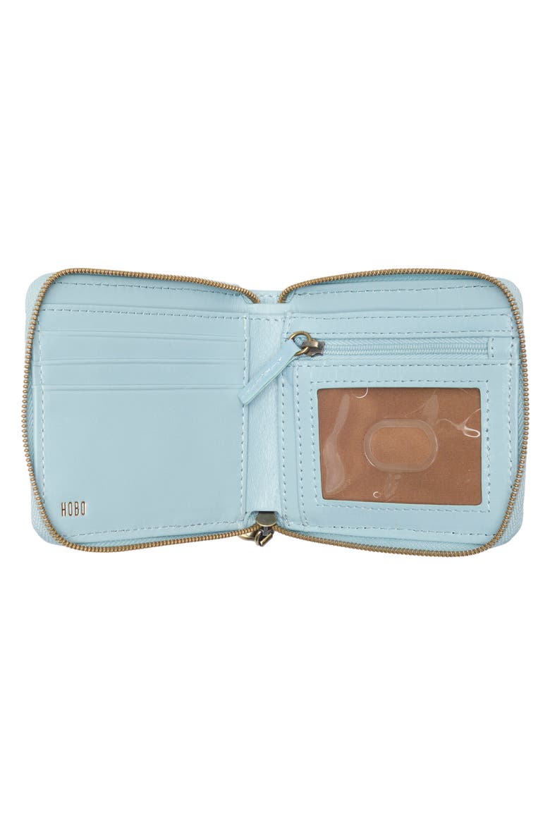 Zippy Leather Wallet, Alternate, color, WHISPER BLUE