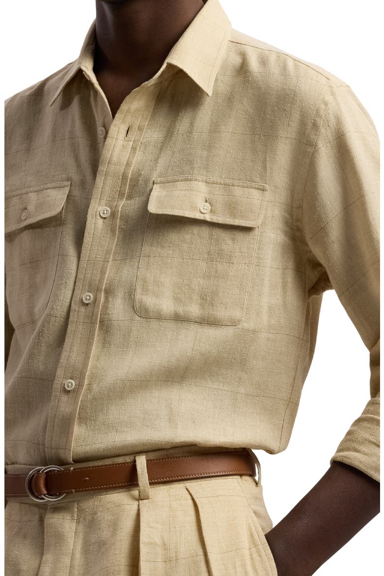 Windowpane Shirt, Alternate, color, CLASSIC TAN