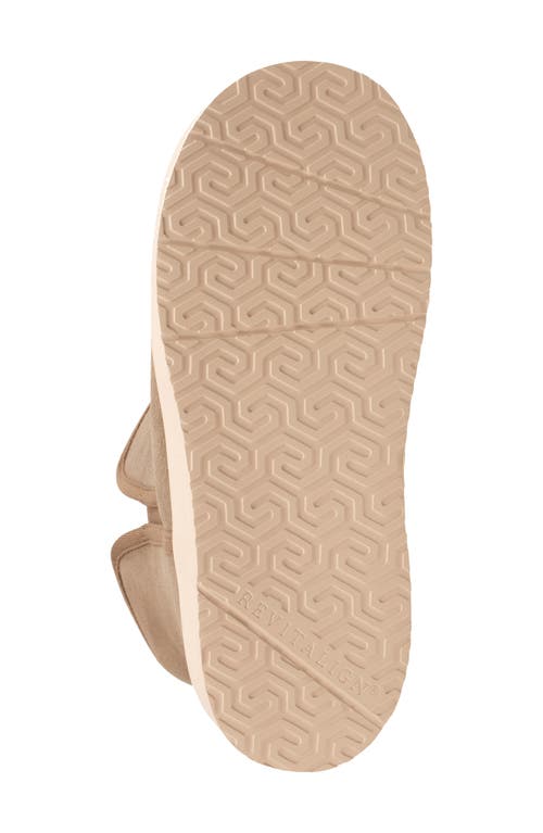 Revitalign Aspen Fireside Faux Fur Lined Leather Bootie Slipper In Multi