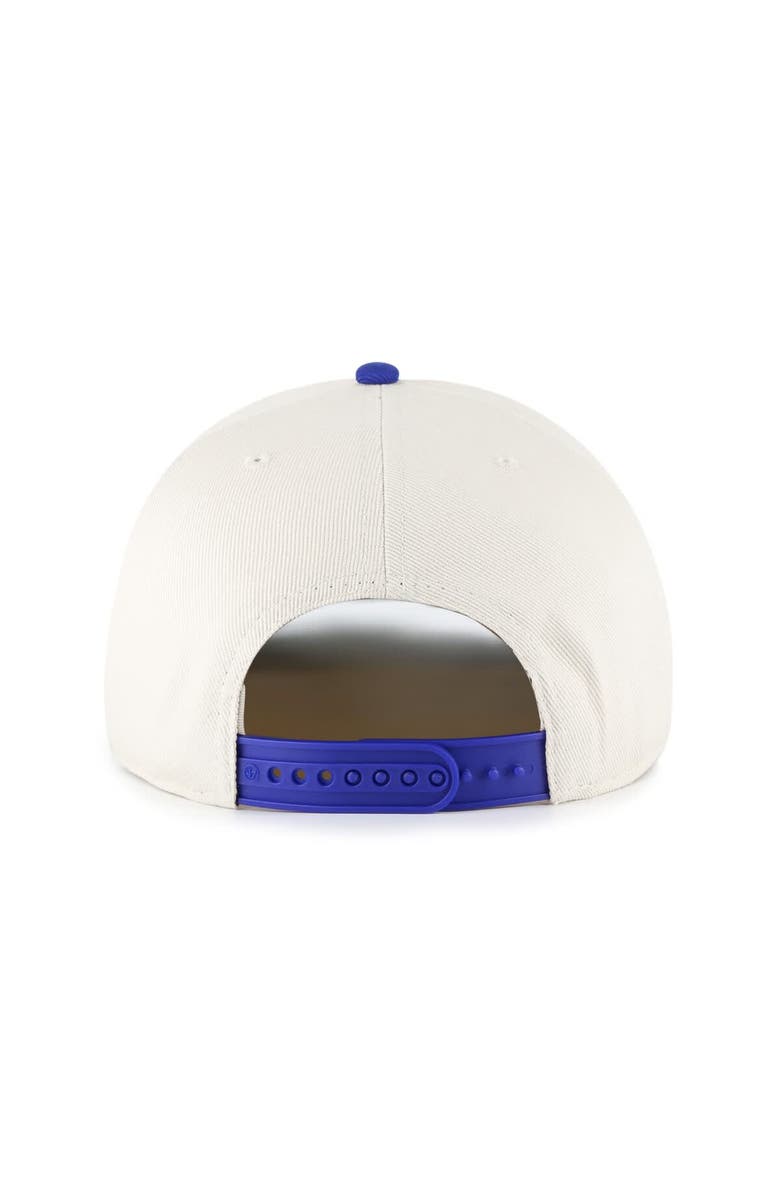 '47 Men's '47 Cream/Blue New York Knicks Pomona Two-Tone Rope Hitch Adjustable Hat, Alternate, color, 