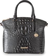 Brahmin Duxbury Croc Embossed Leather Satchel