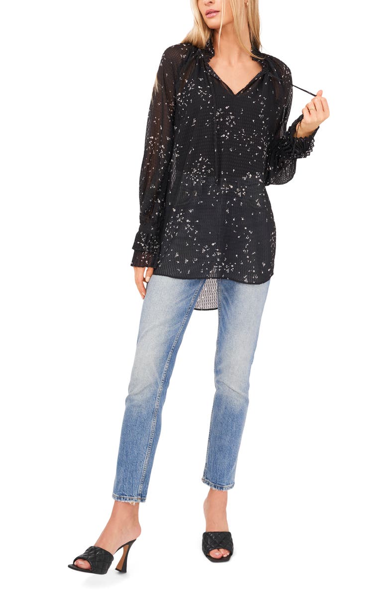 Vince Camuto Ruffle Cuff Tunic Top, Alternate, color,