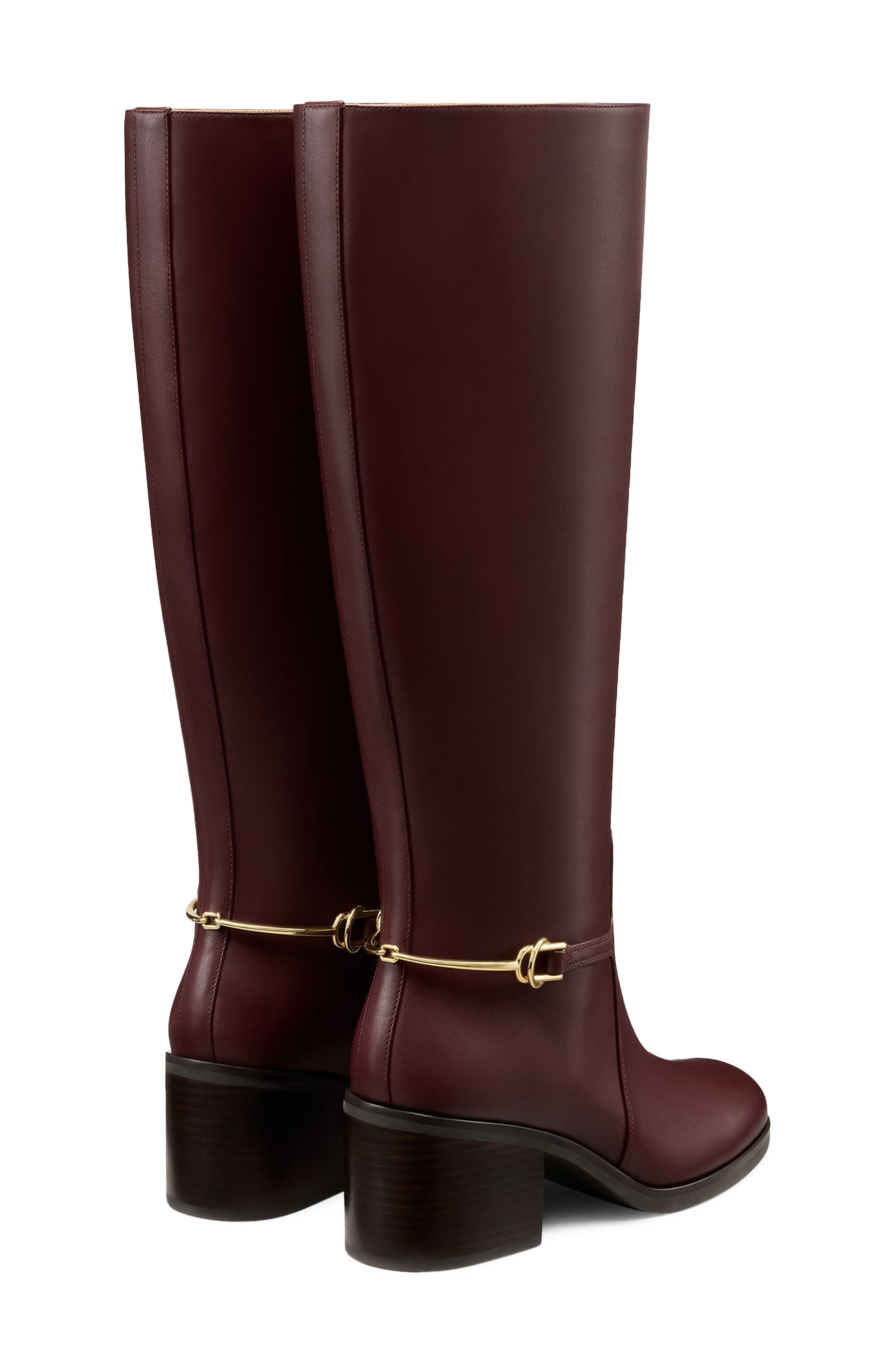 Cecily Knee High Boot, Alternate, color, CORDOVAN