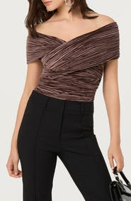 ASTR the Label Mallina Off the Shoulder Top