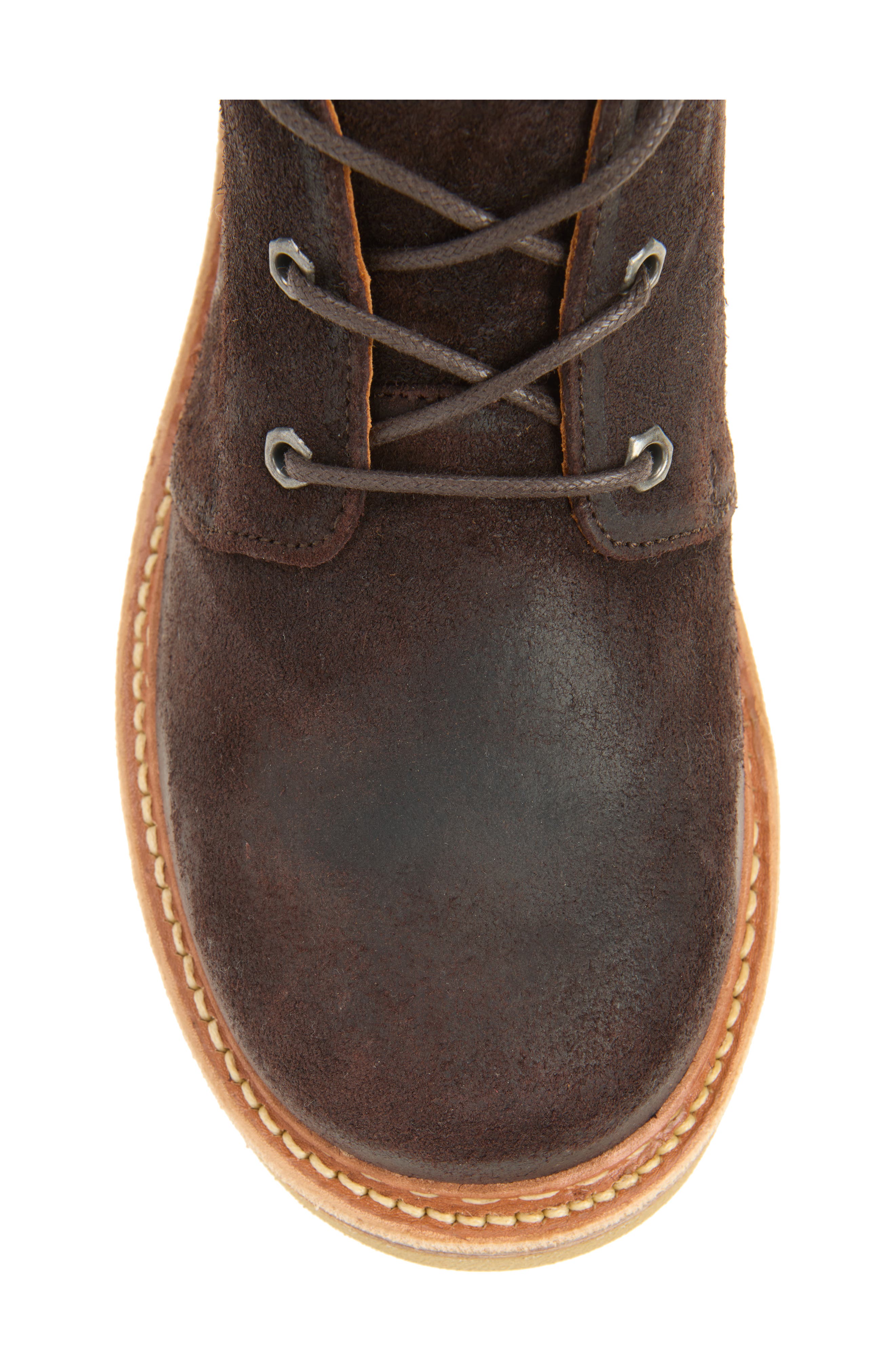 Waxy Leather Chukka Boot, Alternate, color, DARK CHOCO WAXY SUEDE