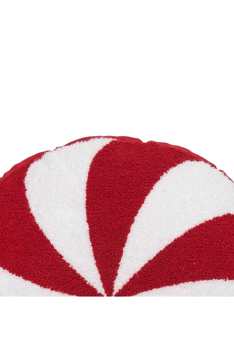 C&F Home Peppermint Shaped Pillow, Alternate, color, White