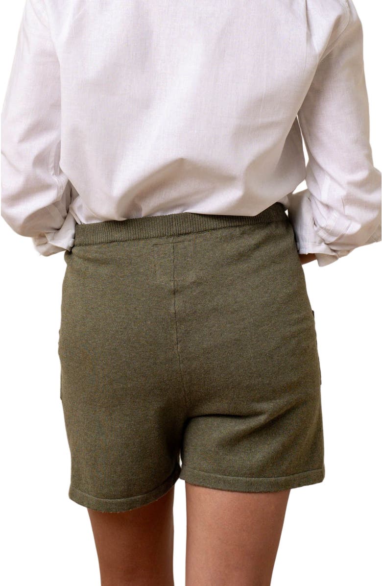 Hope & Henry Womens' Sweater Short, Alternate, color, Olive Heather